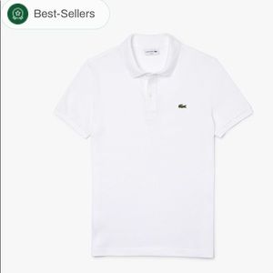 Lacoste Men's Slim Fit Petit Piqué Polo M White